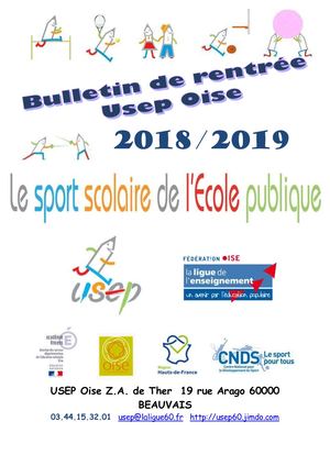 Bulletin Rentrée 2018/2019 Usep Oise