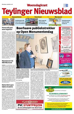 Teylinger Nieuwsblad 12-09-2018