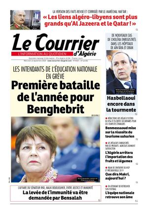 Le Courrier D'Algérie Du Mercredi 12 Septembre 2018