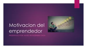 Motivacion Del Emprendedor