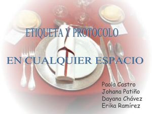 Protocolo Y Etiqueta