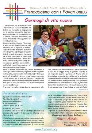 Notiziario FCP Onlus  - Ottobre/Dicembre 2016