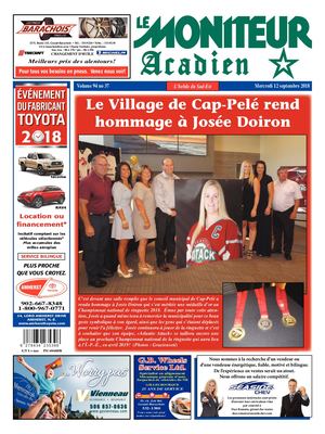 Moniteur Acadien 12 Sept 2018