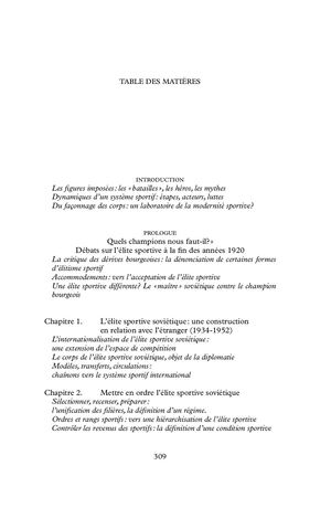 Sommaire Les Héros Du Sport