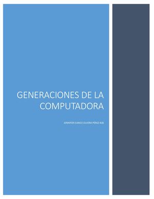 Las Seis Generaciones De La Computadora