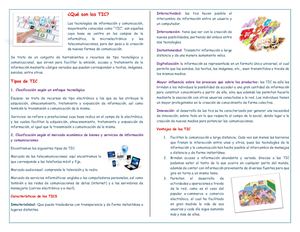 Plantilla Para Diptico Las Tic Diptico Termnado