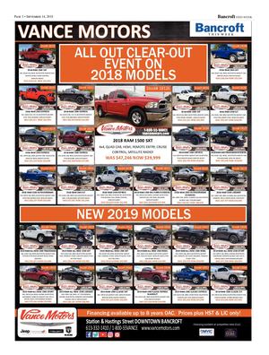 Bancroft This Week Sept 14, 2018