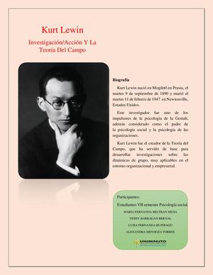 Kurt Lewin Principios Y Ejemplos