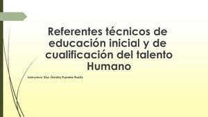 Referentes Tecnicos Edu Inicial
