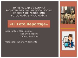 Presentación PowerPoint de "El FotoReportaje"
