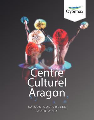 Centre Culturel Aragon Oyonnax Brochure saison 18 19