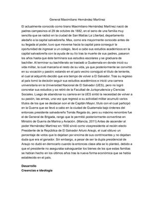 General Maximiliano Hernández Martínez