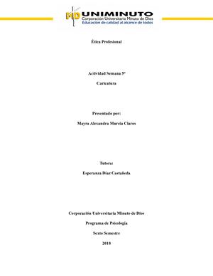 Caricatura Etica Profesional