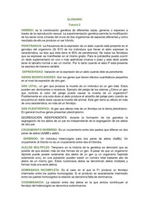 Glosario Genetica Tutoria 2