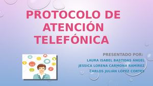 Protocolo de atención telefónica