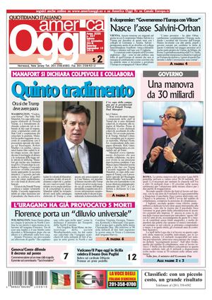 America Oggi 15 Settembre 2018