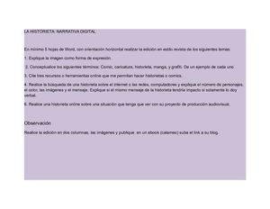 La Historieta Narrativa