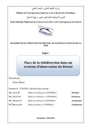 Place de la télédétection dans un système d’observation du littoral