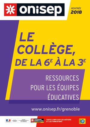 Guide de la 6e à la 3e - rentrée 2018 - Grenoble