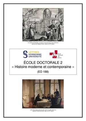 Brochure 2018 2019  - ED Histoire moderne et contemporaine