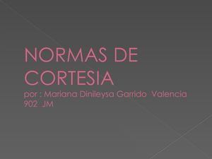 Normas De Cortesia