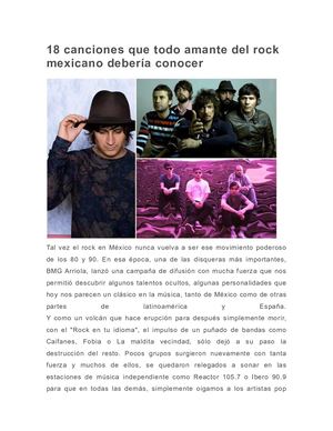 18 Canciones Que Todo Amante Del Rock Mexicano Debería Conocer