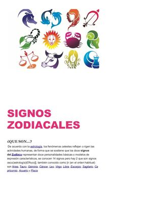 Signos Zodiacales