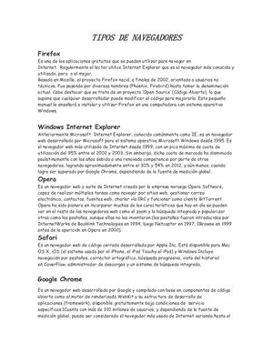 Tipos De Navegadores Jorge Hhez