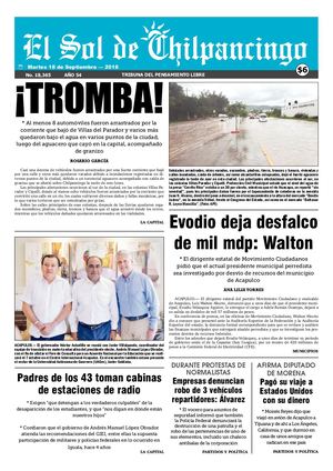 El Sol De Chilpancingo 18 Septiembre 2018