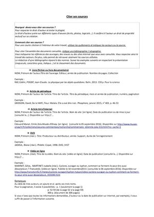 Citer Ses Sources