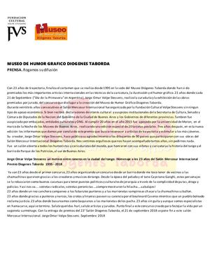 1995 - 2018 . Salon Mercosur Internacional Premio Diógenes  Taborda