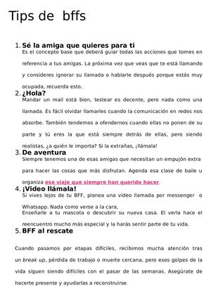 Tips De Bffs