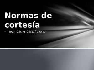 Normas De Cortesía