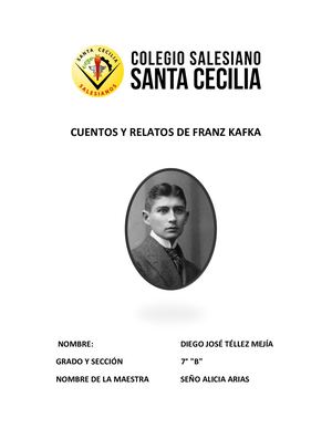 Libro De Cuentos Y Relatos De Franz Kafka