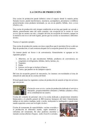 La cocina de producción, ver. 2018