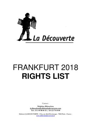 Frankfurt 2018 Rights List
