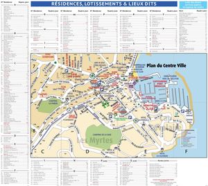 Plan De Ville Cavalaire Centre Ville
