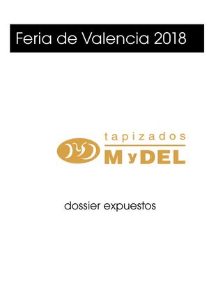 Dossier Feria Valencia 2018 Sofas Expo