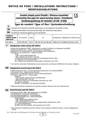 Enamel Premium Installation Instructions