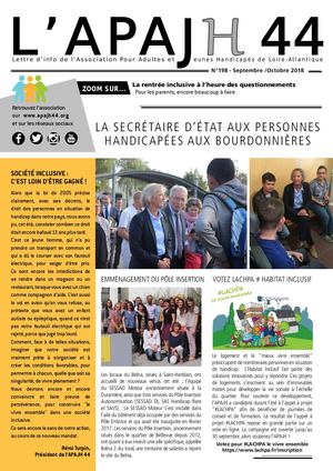 Journal APAJH 44 //N°198-Septembre-Octobre