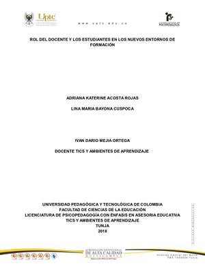 Rol del docente y el estudiante en la educación virtual