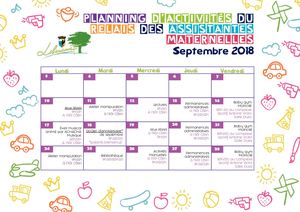 Planning activités RAM