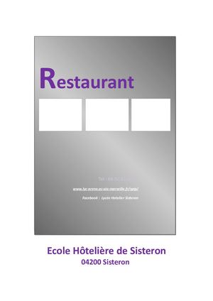 Menu Jean Des Figues 1ere Période