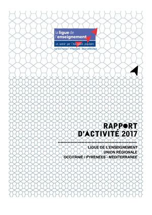 Rapport D'actvités 2017 Urligue Occitanie