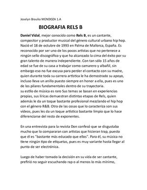 Biografia Rels B 1a Joselin mendoza