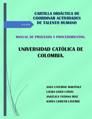 Manual De Procesos Y Procedimientos