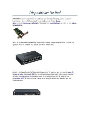 Dispositivos De Red