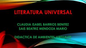 Literatura Universal