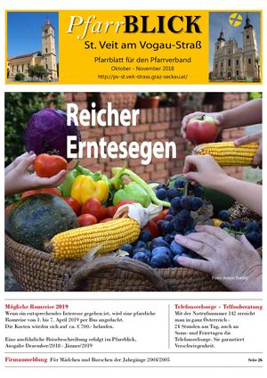 Pfarrblick Oktober - November 2018