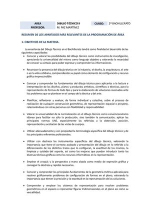 Resumen Progr 2º Bach